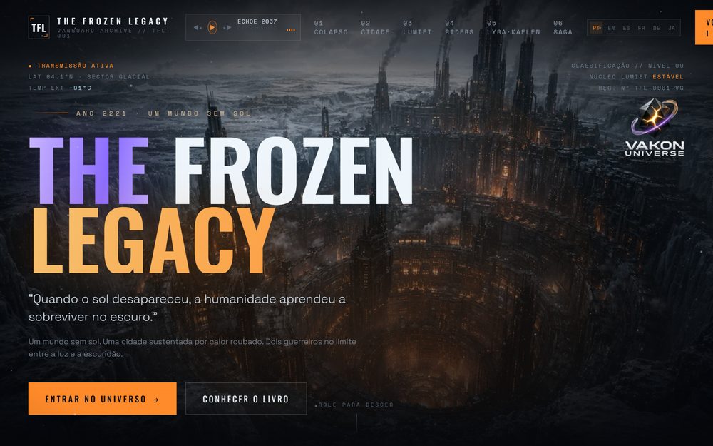 The Frozen Legacy, universo Vakon