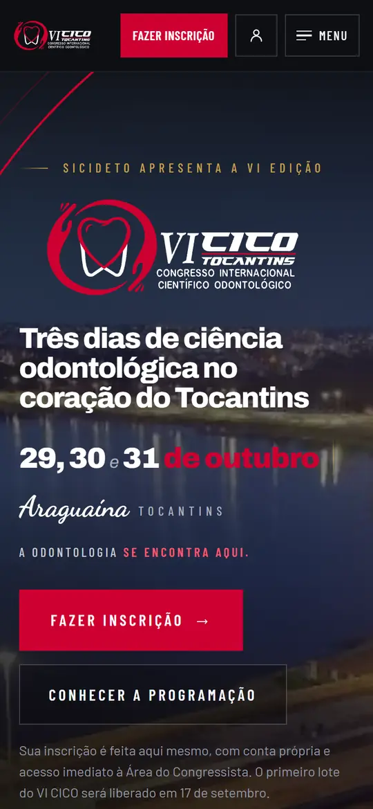 VI CICO · Portal público · somente área pública